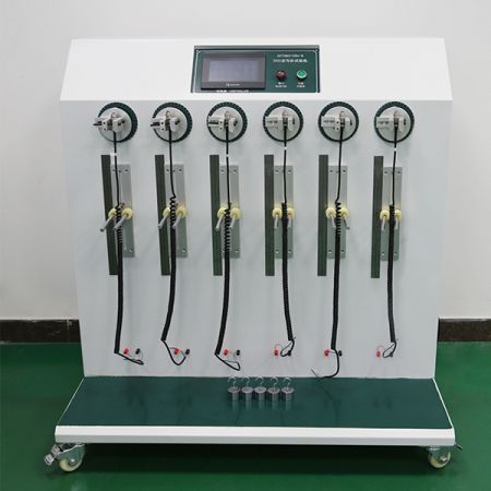 Cable flexibility test machine for microphones and headphones, our products are finish reliability Test, drop test..etc before the model to be MP.